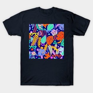 Tropical vibrant leaves T-Shirt